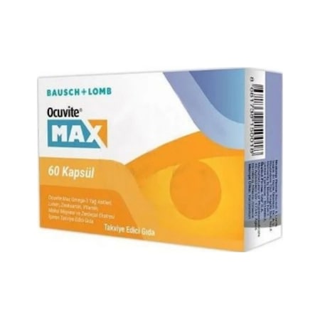 Bausch & Lomb Ocuvite Max Takviye Edici Gıda 60 Kapsül