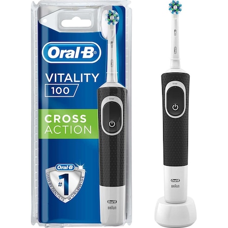 Oral-B D100 Şarj Edilebilir Diş Fırçası Cross Action Siyah