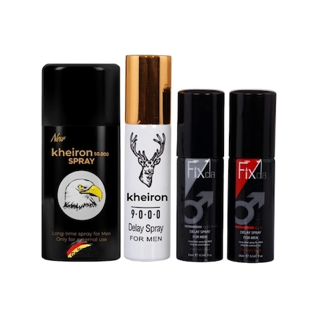 Kheiron 50000 Sprey + Kheiron 9000 Gektirici Delay Spray + Fixcla Red + Platinum 2 x 16 ML