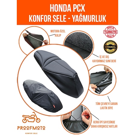 Honda Pcx Konfor Sele Ve Yağmurluk Kılıf