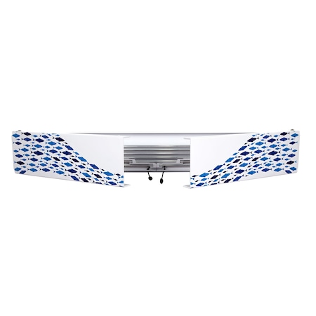 Dryertime Duvara Monte Çamaşır Askısı, Akordiyon Çamaşırlık (balıklar)