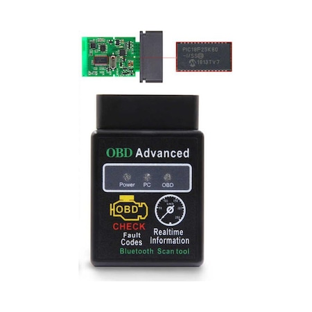 Obd2 V1.5 Pic18F25K80 Bluetooth Türkçe Araç Arıza Tespit Cihazı