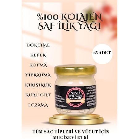 Nesli Mucize Saf İlik Yağı Doğal Kolajen 5 x 40 ML