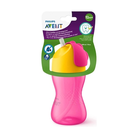 Philips Avent Philips Pipetli Bardak +12 Ay 300 Ml Pembe