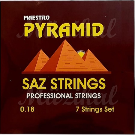 Pyramid Maestro Kısa/Uzun Sap Saz Teli Bağlama Teli + 2 Tezene 0.18 Kısa Sap