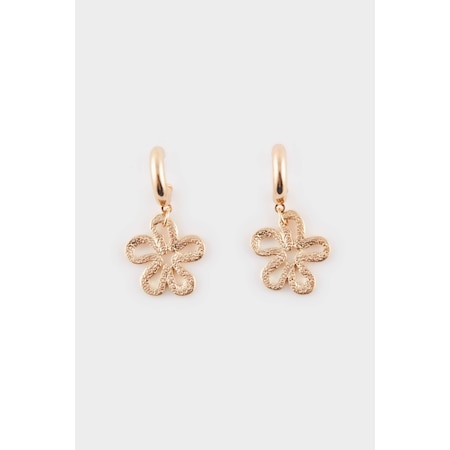 Defacto Kadın Çiçekli Sallantılı Gold Küpe E6462axnsgd1 Diğer