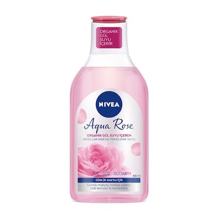 Nivea Aqua Rose Organik Gül Suyu İçeren Micellar Günlük Makyaj Temizleme Suyu 400 ML