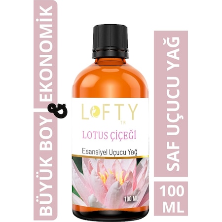 Lofty Lotus Çiçeği Uçucu Yağ Buhurdanlık Esansı Oda Kokusu 100 ML