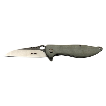 Crkt Lotus 1265 Gri Kamp / Outdoor Çakı 18cm - Yarı Otomatik, Kemerlikli, Kutulu