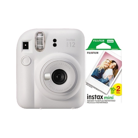 Fujifilm Instax Mini 12 Fotoğraf Makinesi + Askı + Pil + 20'li Film