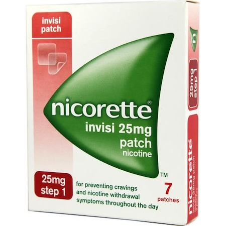 Nicorette Invisi 1.Adım 25 MG Nikotin 7 Bandı