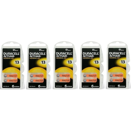 Duracell Activair PR48 13 Numara Pili 6 x 5'li