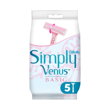 Gillette Simply Venus 2 Basic Kadın Tıraş Bıçağı 5'li