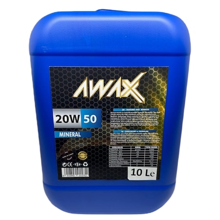 Awax 20W-50 Motor Yağı 10 L