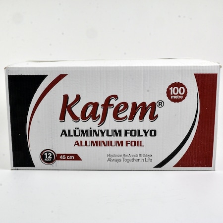 Aluminyum Folyo 45 Cm X 100 Metre 12 Adet Koli - Kafem