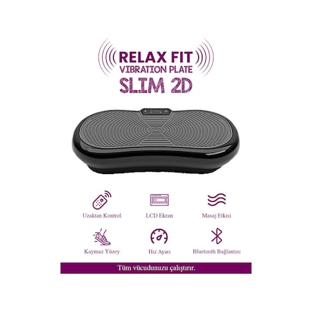 Relax Fit Titreşimli Egzersiz Fitness Aleti Slim 2d Vibration Plate