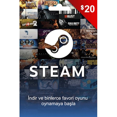 20 USD Steam Cüzdan Kodu 20 USD Steam Wallet Kod