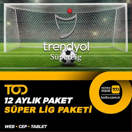 Tod 12 Aylık Süper Lig Paketi - (Web + Cep + Tablet) (452507332)