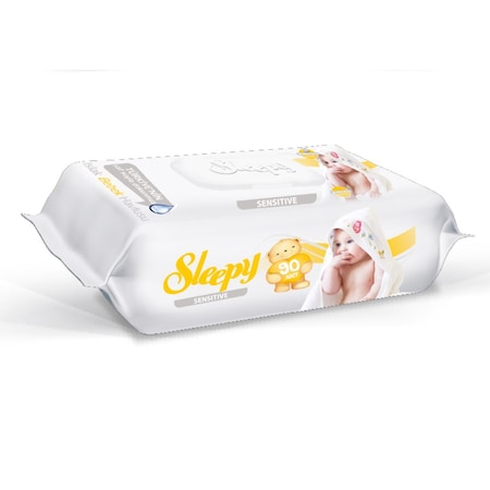 Sleepy Sensitive Hassas Ciltlere Özel Islak Bebek Havlusu 24 X 90'Lı