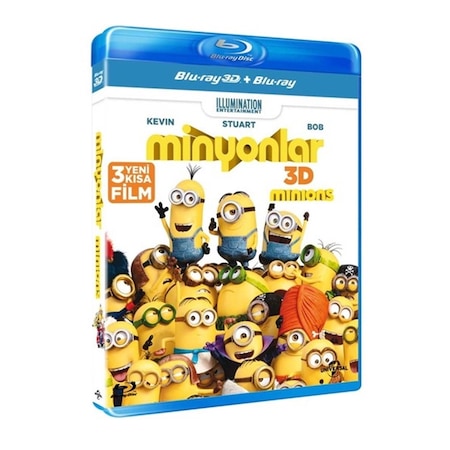 Minions - Minyonlar 3D+2D Blu-Ray 2 Disk Combo