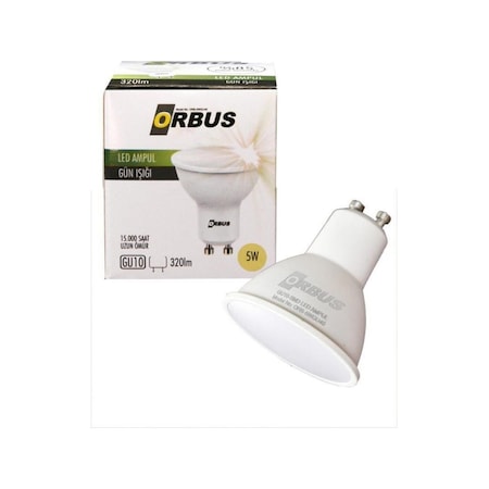 Orbus Orb-5W Gu10 300Lm 15.000 Saat Led Sarı Işık