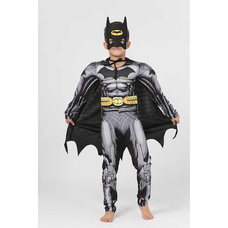 Yeni Sezon Sevilen Karakter Yarasa Adam / Batman Süper Kahraman Kaslı Kostüm