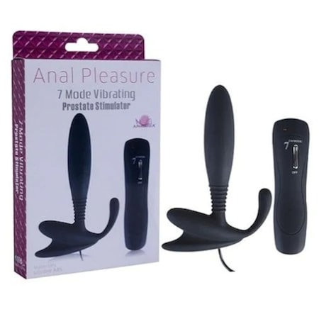 Hızlı Express Anal Pleasure Prostat 7 Çeşit Titreşimli Zenci Anal Vibratör Plug