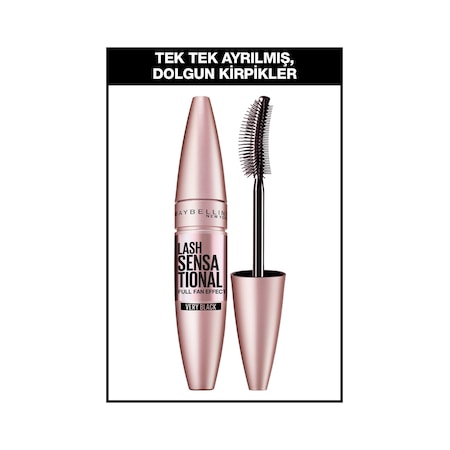 Maybelline New York Lash Sensational Yelpaze Etkili Maskara Siyah