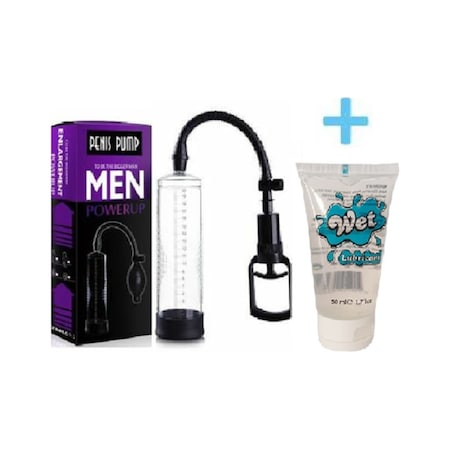 Hızlı Express Men Pump 22Cm Silikon Girişli Penis Pompası+50 Ml Kayganlaştırıcı