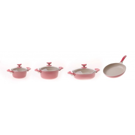 Karaca Ilgin Ceramica 7 Parca Pembe Tencere Seti Fiyatlari Ve Ozellikleri