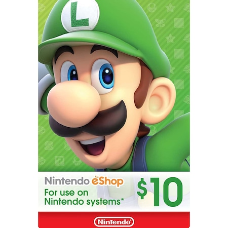 Nintendo Eshop Card 10 Usd Nintendo Gift Card 10 Usd (436614712)