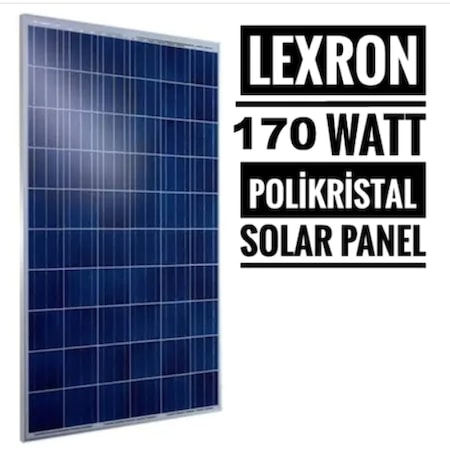 Lexron 170 Watt 12 Volt Polikristal Güneş Paneli 36 Cell LXR-170P