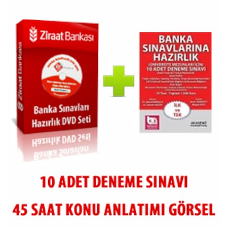 Ziraat Banka Sinavlari Hazirlik Dvd Seti 10lu Deneme Kitabi Fiyatlari Ve Ozellikleri