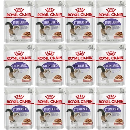 Royal Canin Gravy Pouch Sterilised Kısırlaştırılmış Yetişkin Kedi Yaş Maması 12 x 85 G