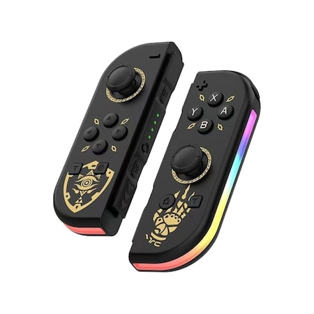 Switch Oled Lite Uyumlu Rgb Işıklı Titreşimli Joy-con Zelda Tears