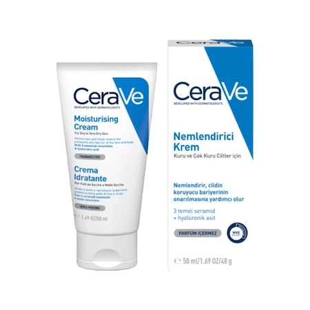 Cerave Kuru ve Çok Kuru Ciltler için Nemlendirici Bakım Kremi 50 ML