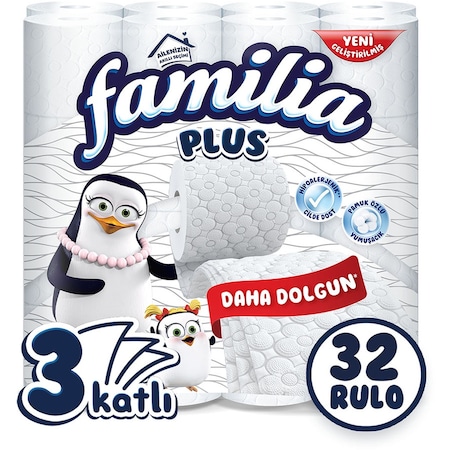 Familia 3 Katlı Plus Tuvalet Kağıdı 32'li