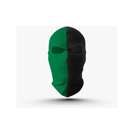 Noicasuale Yeşil Siyah Örme Kumaş Taraftar Maskesi