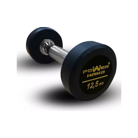 Powerhand Profesyonel Kauçuk Kaplı Dambıl 12.5 KG