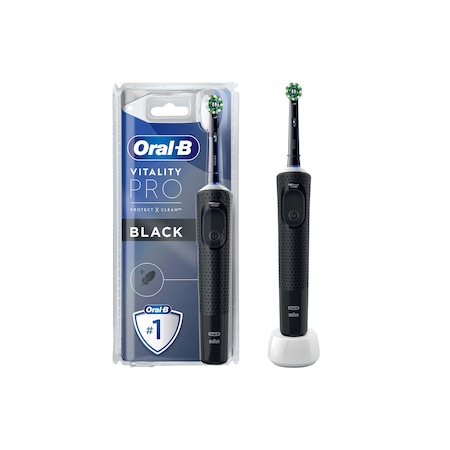 Oral-B Vitality Pro Şarjlı Elektrikli Diş Fırçası Siyah Koruma ve Temizlik
