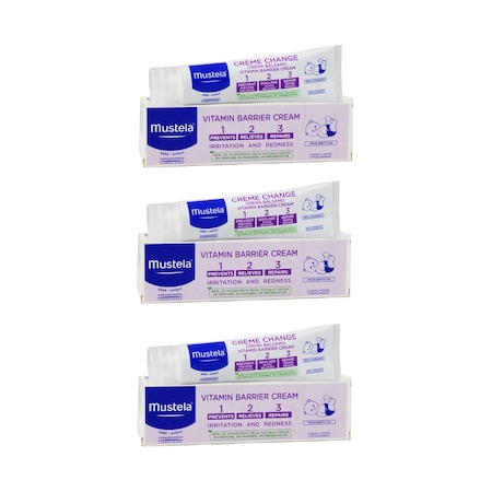 Mustela 1.2.3 Vitamin Barrier Pişik Kremi 3 x 50 ML