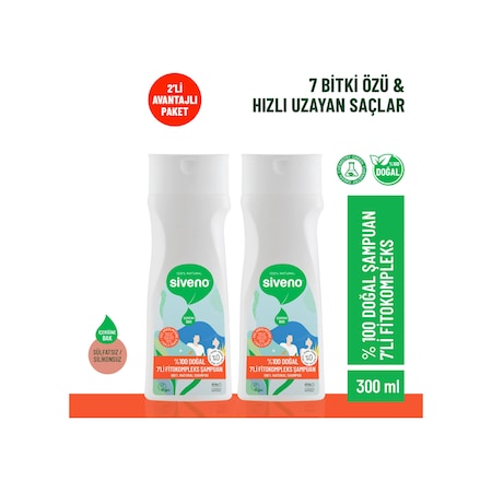 Siveno Fitokompleks Dökülme Karşıtı Dolgunlaştırıcı Şampuan 2 x 300 ML