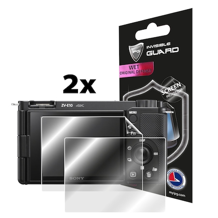 IPG Sony Alpha ZV-E10 Mirrorless Kamera Görünmez Ekran Koruyucu (2 Adet)