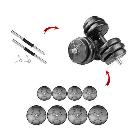 E-Life Training 17 KG Dambıl Seti & Ağırlık Seti