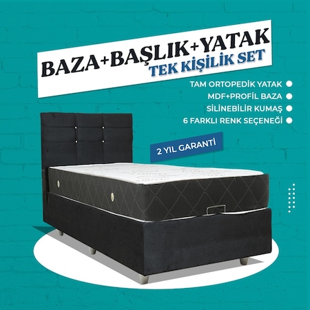 Azrayatakmobilya Trend Baza+Başlik+Comfort Yatak