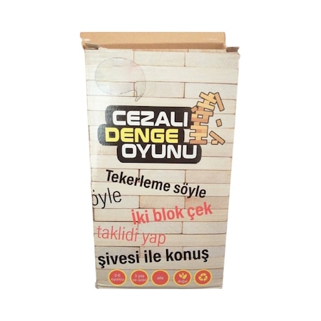 Cezalı Jenga Denge Oyunu Yeni Versiyon V2