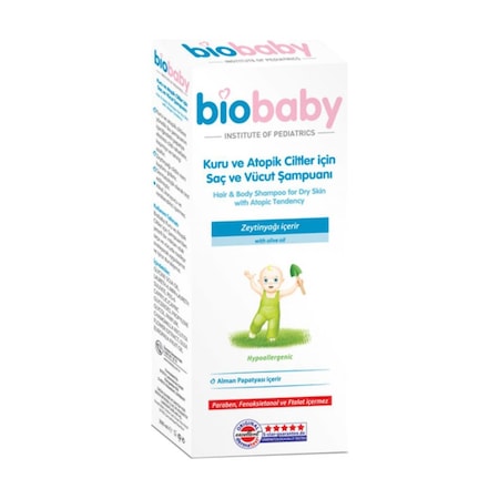 Biobaby Atopik ve Kuru Cilt Bebek Saç ve Vücut Şampuanı 300 ML