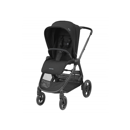 Maxi Cosi Street+ Ekstra Portbebeli Seyhat Sistem Olabilen Tek Elle Katlanabilen Doğumdan İtibaren Kullanılabilen Bebek Arabası Essential Black