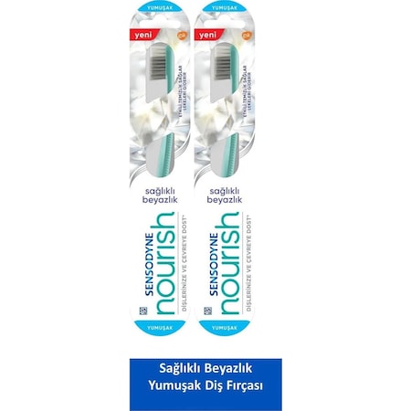 Sensodyne Nourish Sağlıklı Beyazlık Yumuşak Diş Fırçası 2'li