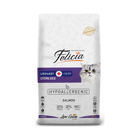 Felicia Sterilised Düşük Tahıllı Somonlu Kısırlaştırılmış Yetişkin Kedi Maması 12 KG